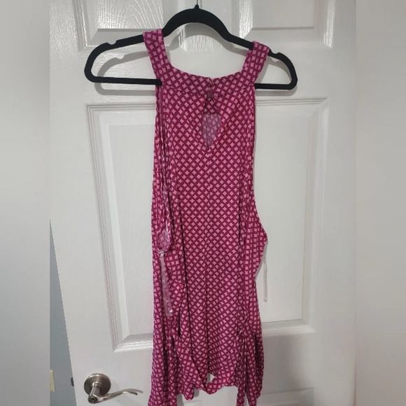 Lane Bryant Gloria Floral Swing Halter-Neck Belted Knit Top Size in 34/36 - Picture 8 of 11